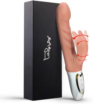 Вибратор с двигающимся клиторальным отростком Vibrator Sex Toy